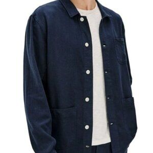 Rails Mens‎ Navy Chore Jacket Button Front Long Sleeve Size S